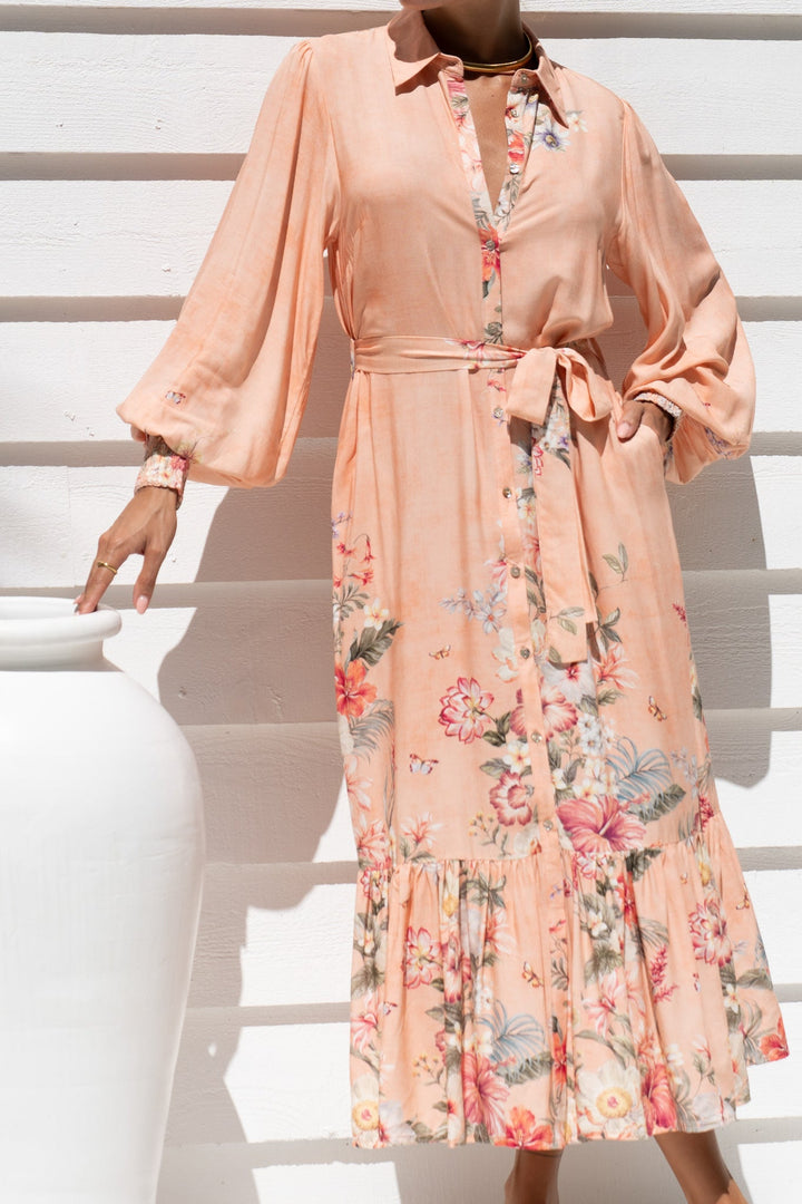 Saint Tropez - Long Sleeve Maxi Dress