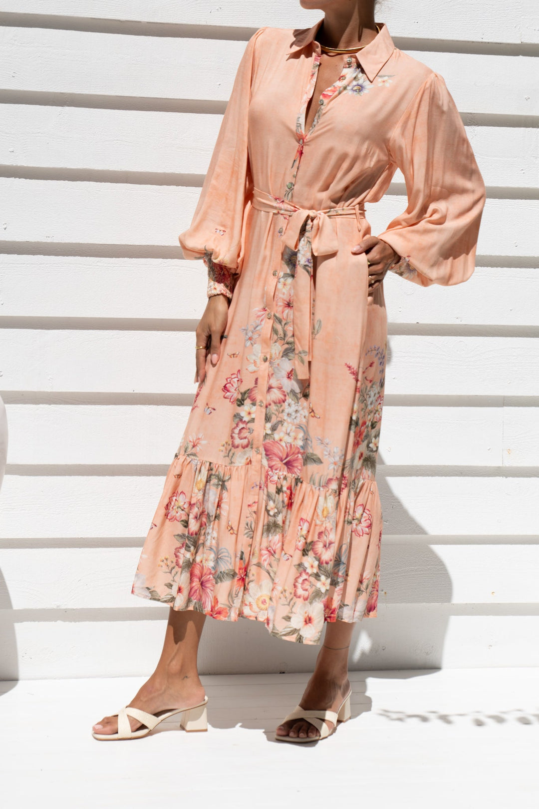 Saint Tropez - Long Sleeve Maxi Dress