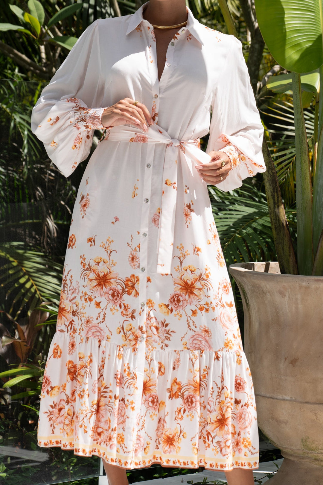 Saint Tropez - Long Sleeve Maxi Dress