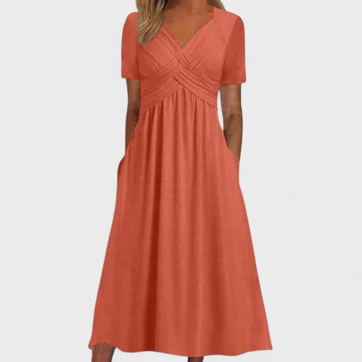 Riley - Dress With V Neck For Women