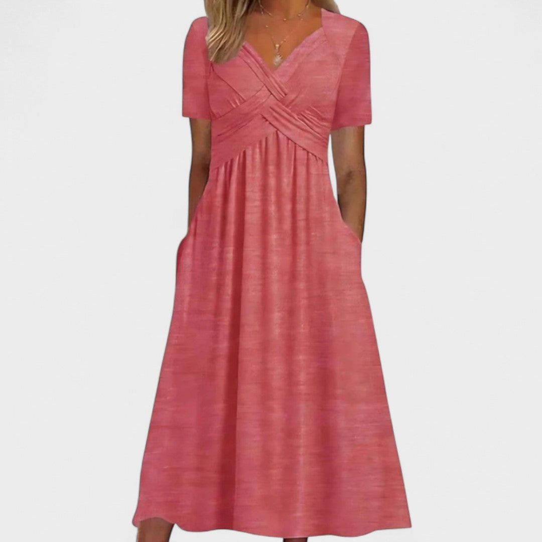 Riley - Dress With V Neck For Women