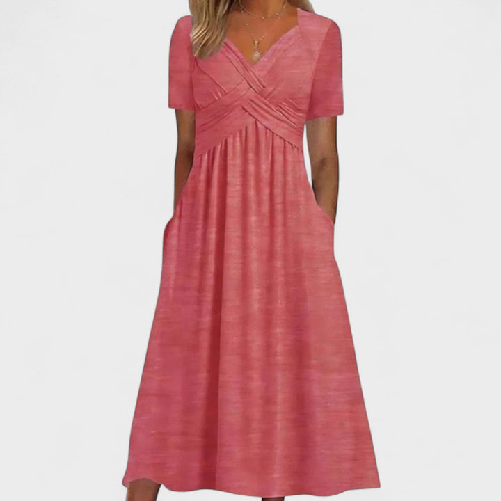 Riley - Dress With V Neck For Women
