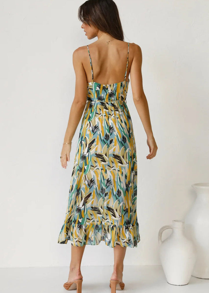 Scarlett - Elegant Print Dress